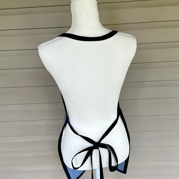 Handmade NFL Ravens Apron Recycled Denim Pockets - Picture 4 of 4